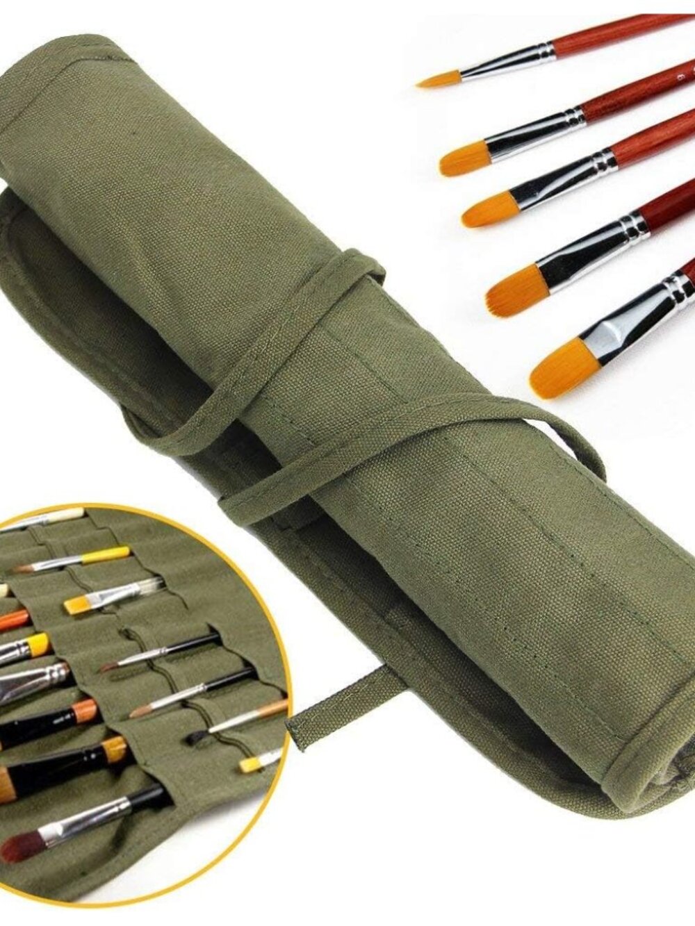 Paint Brush Holder, 22 Slots Storage for Acrylic Oil Watercolor Gouache Artist R - Picture 1 of 7